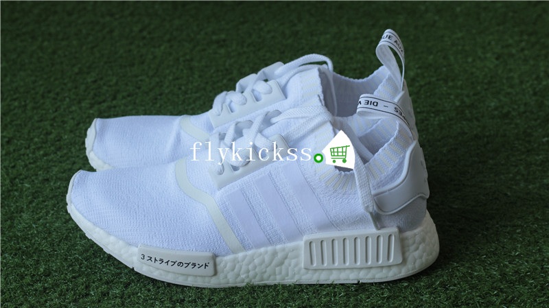 Real Boost Adiddas NMD R1 PK Japan Triple White